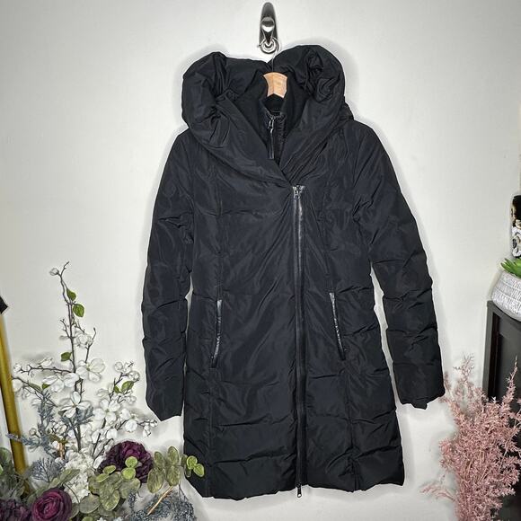 MACKAGE Kay NFR Down Coat Signature Mackage Collar Black Sz M $1190 - Picture 2 of 9